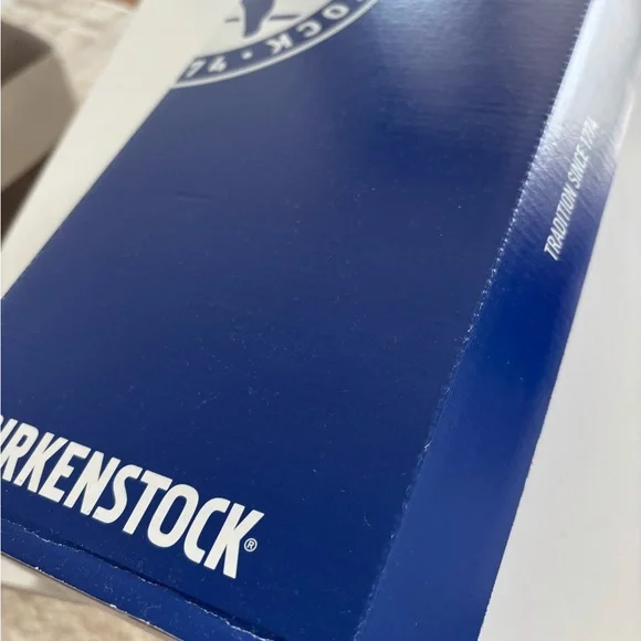 Birkenstock Women's Sandals - Gray with Brown Buckles - Picture 6 of 7